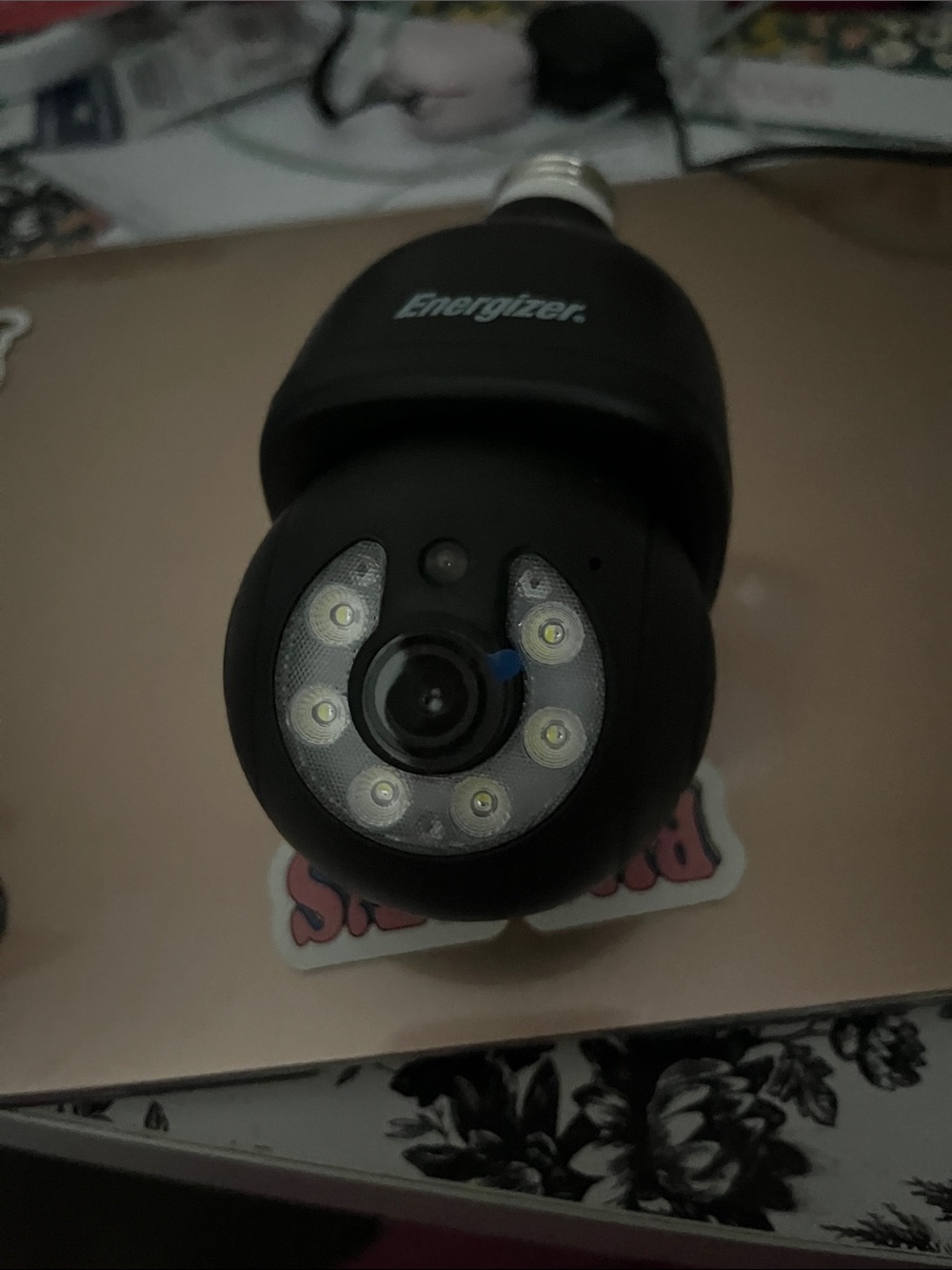 Energizer Black LED Surveillance Bulb Camera